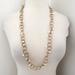 J. Crew Jewelry | J Crew O Link Chain & Pearl Necklace | Color: Gold/White | Size: Os