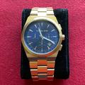 Michael Kors Accessories | Michael Kors Watch - Blue Dial Gold-Tone | Color: Blue/Gold | Size: Case Size: 43 Mm, Band Width 27 Mm