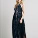 Free People Dresses | Free People Caught In The Moment Chiffon Dress | Color: Black/Purple | Size: Various