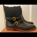 Coach Shoes | Coach Mid Half Boot | Color: Black/Gold | Size: 9.5