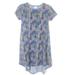 Lularoe Dresses | Lularoe Carly Xxs Blue Multi Color Pattern | Color: Blue | Size: Xxs