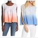 Free People Tops | Free People Little Bit Of Something Ombre Blouse | Color: Blue/Pink | Size: Various