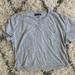 Brandy Melville Tops | Brandy Melville Gray Cropped Tee | Color: Gray | Size: One Size