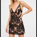 Free People Dresses | Free People Night Shimmers Mini Dress Black | Color: Black/Cream | Size: 2