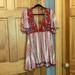 Free People Dresses | Free People Red Under The Sun Stripe Tunic Dress | Color: Red | Size: M