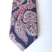 Burberry Accessories | Burberrys Of London Silk Tie Navy Red Paisley | Color: Blue/Red | Size: Os