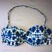 J. Crew Swim | J Crew Bandeau Bikini Top W/ Removable Strap | Color: Blue/White | Size: S