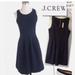 J. Crew Dresses | J Crew Size 6p Navy Fit Flare Sleeveless Scuba Dress | Color: Blue | Size: 6p