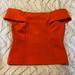 Anthropologie Tops | Anthropologie Deletta Coral Top Size Small | Color: Orange/Red | Size: S