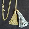 J. Crew Jewelry | J. Crew Long Double Tassel Necklace | Color: Gold | Size: Os