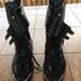 Louis Vuitton Shoes | Authentic Louis Vuitton Combat Boots Size 37.5 | Color: Black | Size: 7.5