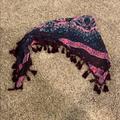 American Eagle Outfitters Accessories | Multicolored Scarf | Color: Blue/Pink | Size: Os