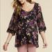 Jessica Simpson Tops | 3 For $33 Jessica Simpson Maternity Blouse Xs | Color: Black/Purple | Size: Xsm