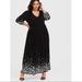 Torrid Dresses | Nwt Size 00 Torrid Star Print Maxi Dress | Color: Black/White | Size: 0x