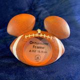 Disney Holiday | Disney Parks Mickey Mouse Icon Football Frame Ornament | Color: Brown | Size: 4”