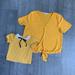 Madewell Tops | Madewell Llb Mommy & Me Yellow Tops Mother’s Day | Color: Gold/Yellow | Size: M