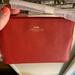 Coach Bags | Coach Wristlet. Scarlet. New! | Color: Gold/Red | Size: Os