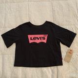 Levi's Shirts & Tops | Girls Tee | Color: Black/Pink | Size: Sg