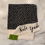 Kate Spade Accessories | Kate Spade Spot Oblong Scarf | Color: Black/White | Size: Os