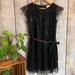 Disney Dresses | D-Signed By Disney Cap Sleeve Black Sequin Dress | Color: Black | Size: Sg