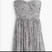 J. Crew Dresses | Jcrew Marbella Watercolor Chiffon Strapless Dress | Color: Gray/Pink | Size: 2