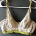 Free People Intimates & Sleepwear | Fp Lace Bralette | Color: Cream/Green | Size: M