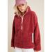 Anthropologie Jackets & Coats | Anthro Saturday Sunday Annette Sherpa Pullover S | Color: Pink/Red | Size: S