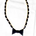 Kate Spade Jewelry | Kate Spade Black Tie Optional Bowtie Necklace | Color: Black | Size: Os