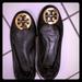 Tory Burch Shoes | Black Tory Burch Reva Ballet Flats Size 8 | Color: Black | Size: 8