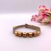 Michael Kors Jewelry | Michael Kors Leather Pyramid Stud Bracelet Brown | Color: Gold/Tan | Size: Os