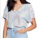 Free People Tops | Free People All Mine Grey Blue Tie Dye Tee T-Shirt | Color: Blue | Size: M