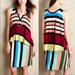 Anthropologie Dresses | Maeve | Anthro Layered Davina Rainbow Stripe Dress | Color: Blue/Pink | Size: M