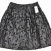 Michael Kors Skirts | Michael Kors Faux Leather Floral Cutout Skirt 8 | Color: Black | Size: 8