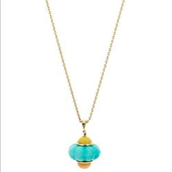 Kate Spade Jewelry | Kate Spade New Ny Cake Pendant Necklace | Color: Gold/White | Size: 34” L