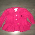 Polo By Ralph Lauren Shirts & Tops | Infant Cable Knit Peplum Sweater | Color: Pink | Size: 3mb