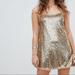 Free People Dresses | Free People Gold Sequin Dress Xs: Nwt | Color: Gold | Size: Xs