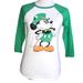 Disney Tops | Disney Mickey Mouse Top 1275 | Color: Green/White | Size: Various