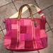 Coach Bags | Coach Pink Patchwork Weekender Bag | Color: Pink | Size: Os
