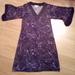 Michael Kors Dresses | Michael Kors Purple Paisley Print Dress W)Studs | Color: Purple | Size: P