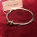 Kate Spade Jewelry | Auth Kate Spade Stunning Bangle Bracelet Nwt | Color: Silver | Size: 8 “