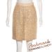 Kate Spade Skirts | Designer Kate Spade Sparkle Tweed Skirt | Color: Cream/Gold | Size: 0