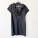 J. Crew Dresses | J. Crew Work / Events Dress W/ Ruffle Along The Neckline - Jet Black | Color: Black | Size: 4