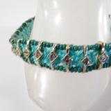 J. Crew Jewelry | J.Crew Turq Red Bead Crystal Friendship Bracelet | Color: Blue/Green | Size: Os