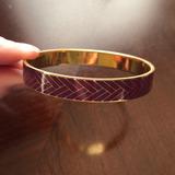 J. Crew Jewelry | J. Crew Purple And Gold Bangle | Color: Gold/Purple | Size: Os