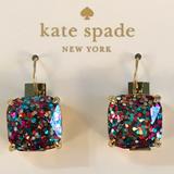 Kate Spade Jewelry | Kate Spade New York Square Leverback Drop Earrings | Color: Red | Size: Os