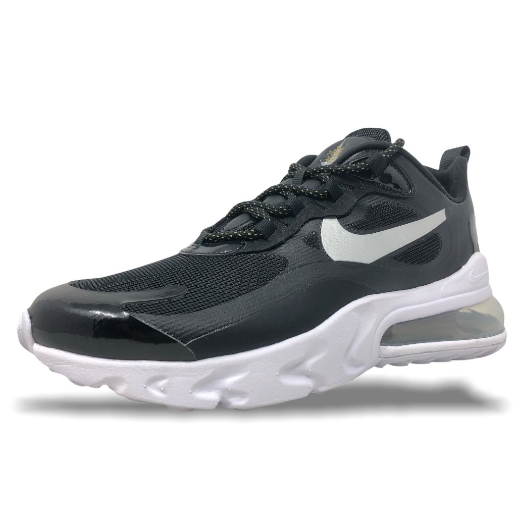 Nike Shoes | (43) Womens Nike Air Max 270 React Running Shoes New | Color: Black/Silver | Size: Various