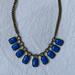 J. Crew Jewelry | J Crew Necklace | Color: Blue/Silver | Size: Os