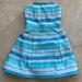 Lilly Pulitzer Dresses | Lily Pulitzer Resort Wear Strapless Dress | Color: Blue/White | Size: 4