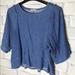 Zara Tops | Bogo-Zara W/B Collection Blue Top | Color: Blue/White | Size: L