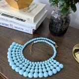 J. Crew Jewelry | Beaded Statement Necklace By J.Crew | Color: Blue | Size: Os